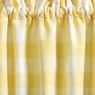 Wicklow Check Valance - Yellow 72
